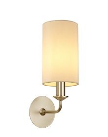 DK0952  Banyan Wall Lamp 1 Light Champagne Gold; Ivory Pearl